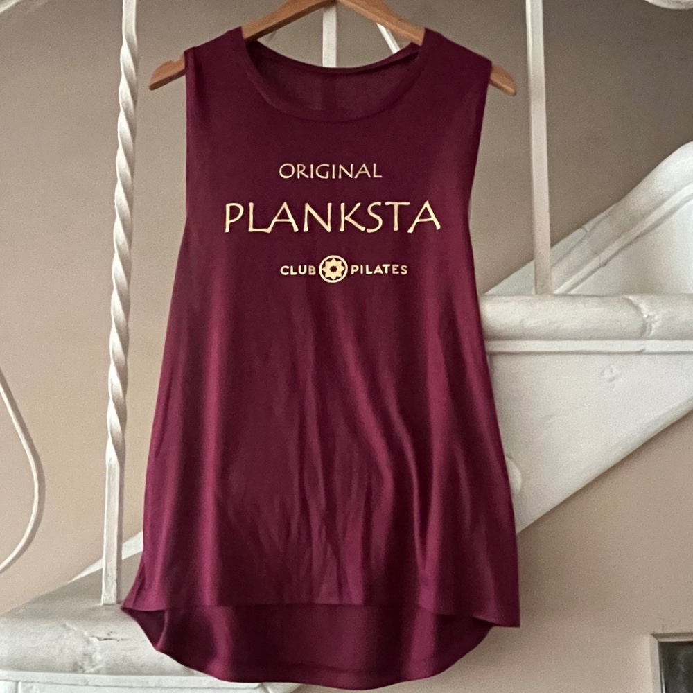 Maroon Club Pilates Soft Tank Top- New